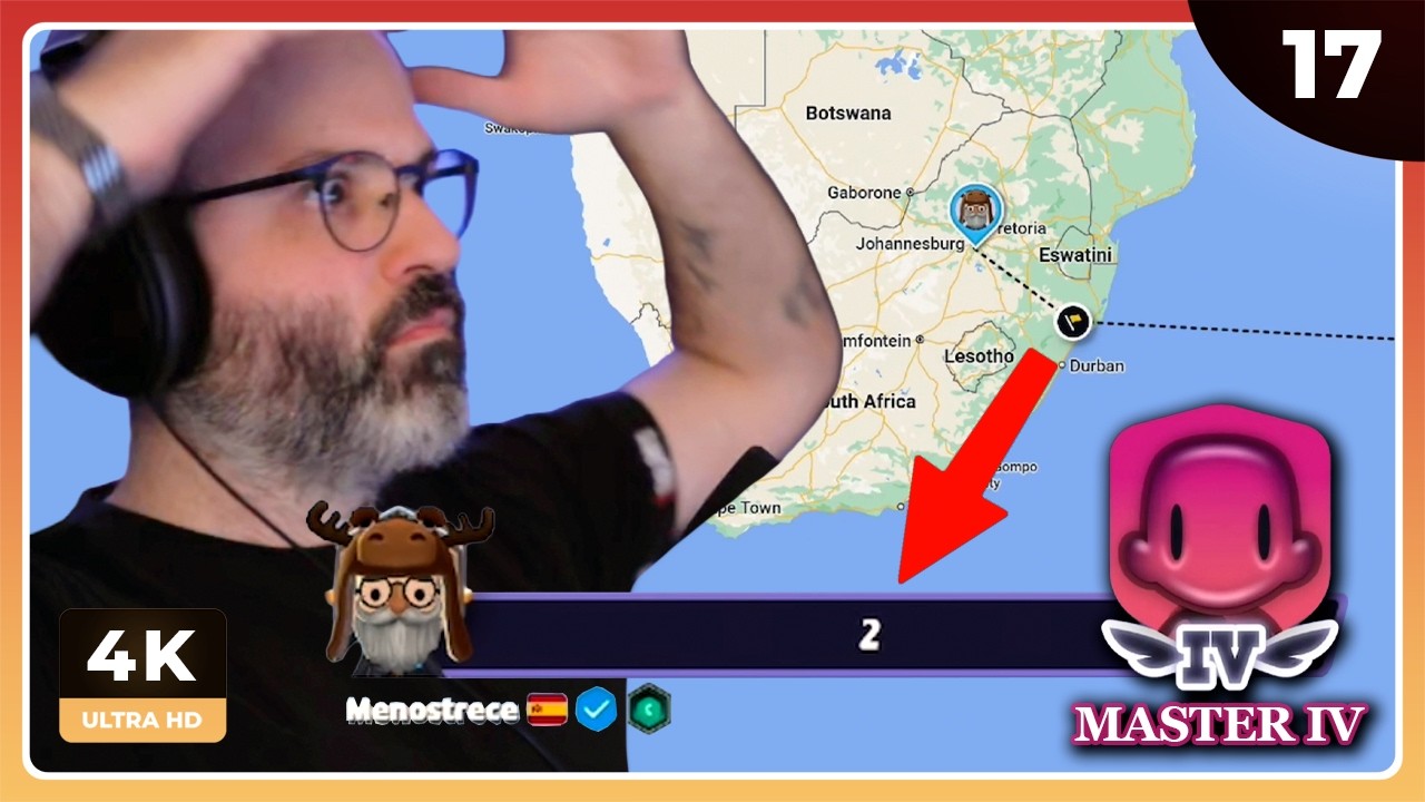 ME QUEDO A 2 DE VIDA!!! (Master IV) | GEOGUESSR Gameplay Español