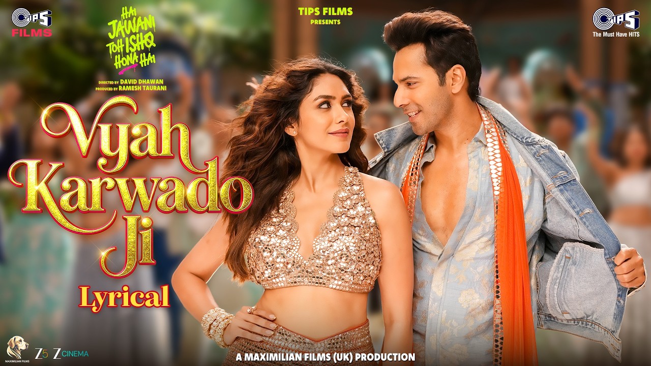 Vyah Karwado Ji - Lyrical | Hai Jawani Toh Ishq Hona Hai | Varun, Mrunal | WNC | Mika | Asees | Vayu