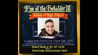 Retrocengo youtube donation Sony SDM X-93  19" LCD pic sound test review pentium 2 Monkey Island 2