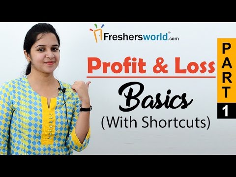 Aptitude Made Easy - Profit & Loss – Basics and Methods, Profit and loss shortcuts, Math tricks Video