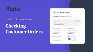 Checking Lulu Direct Buy Button Customer Orders