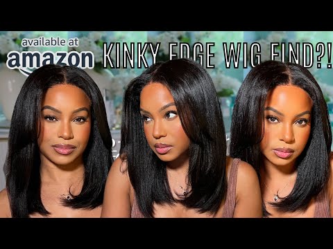 AMAZON WIG FIND FOR BEGINNERS! $95 Natural kinky edge...