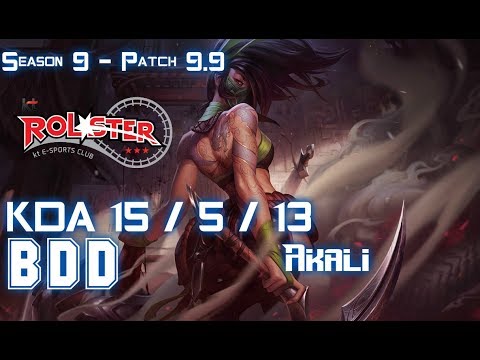 KT BDD AKALI vs SYLAS Mid - Patch 9.9 KR Ranked