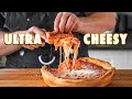Super Cheesy Homemade Deep Dish Pizza
