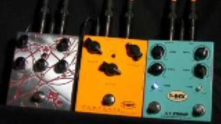 T-Rex Bloody Mary, Mudhoney, Dr. Swamp Distortion pedals