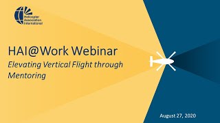 HAI@Work Webinar: Elevating Vertical Flight Through Mentoring