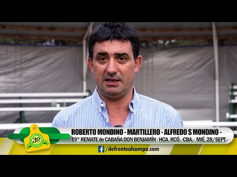 ROBERTO MONIDINO - MARTILLERO/CONSIGNATARIO - 19° REMATE "DON BENJAMÍN" -