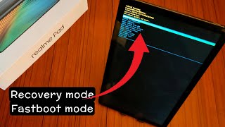How to enter Fastboot mode and recovery mode in Realme pad. Realme pad bootloader unlock.