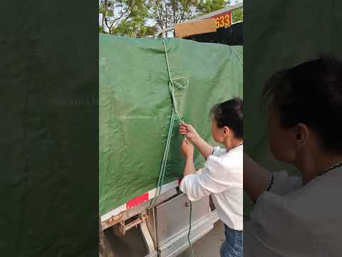 Girl Ties Double Trucker's Hitch Like a Pro!