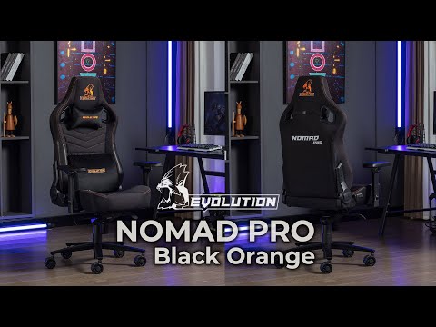 Игровое кресло Evolution Nomad PRO (черный/оранжевый)