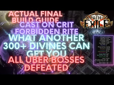 PoE 3.19: CoC Forbidden Rite Occultist Final Build Guide