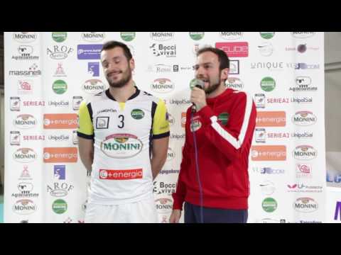 Monini Marconi Volley VS Caloni Agnelli Bergamo 3-1intervista Romolo Mariano