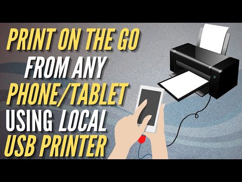 How to print from android phone / tablet using ANY USB PRINTER locally via USB OTG without WiFi