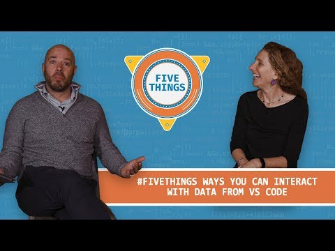 Five Ways You Can Interact with Data from VS Code
