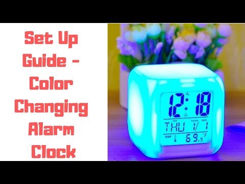 Set Up Guide - Color Changing Alarm Clock⏰⏰⏰