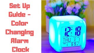 Set Up Guide - Color Changing Alarm Clock⏰⏰⏰