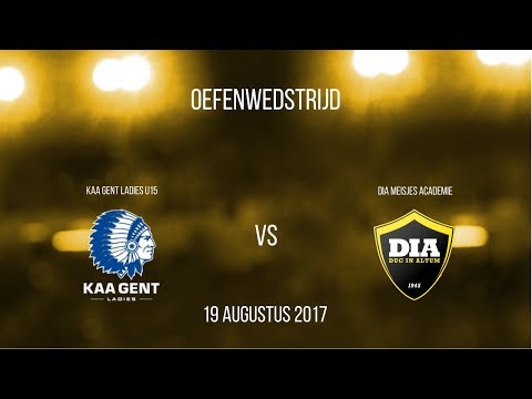 Oefenwedstrijd tegen KAA Gent Ladies U15