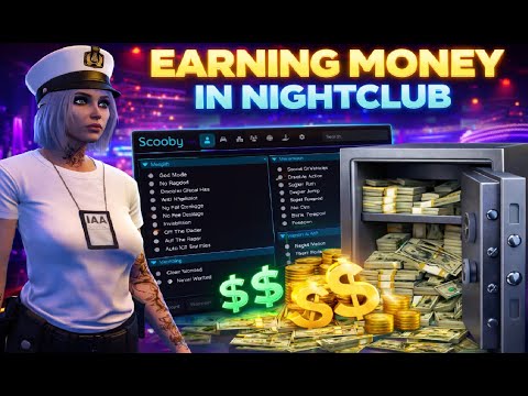 Safest way to earn money in Nightclub gta 5  | Scooby menu