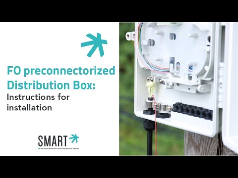 Fo pre connectorized distribution box installation