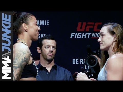 UFC on ESPN+ 13: Germaine de Randamie vs  Aspen Ladd ceremonial weigh in highlight