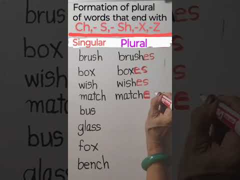 SINGULAR and PLURAL#shorts