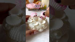 DIY home decoration with seashells #shortsviral #diy #seashell #homedecor #lovebirds #craftideas