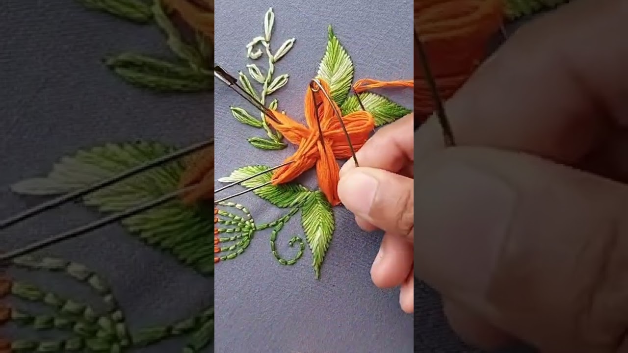 Amazing flower design with pins 🧷🧷🧷🧷 #Shorts