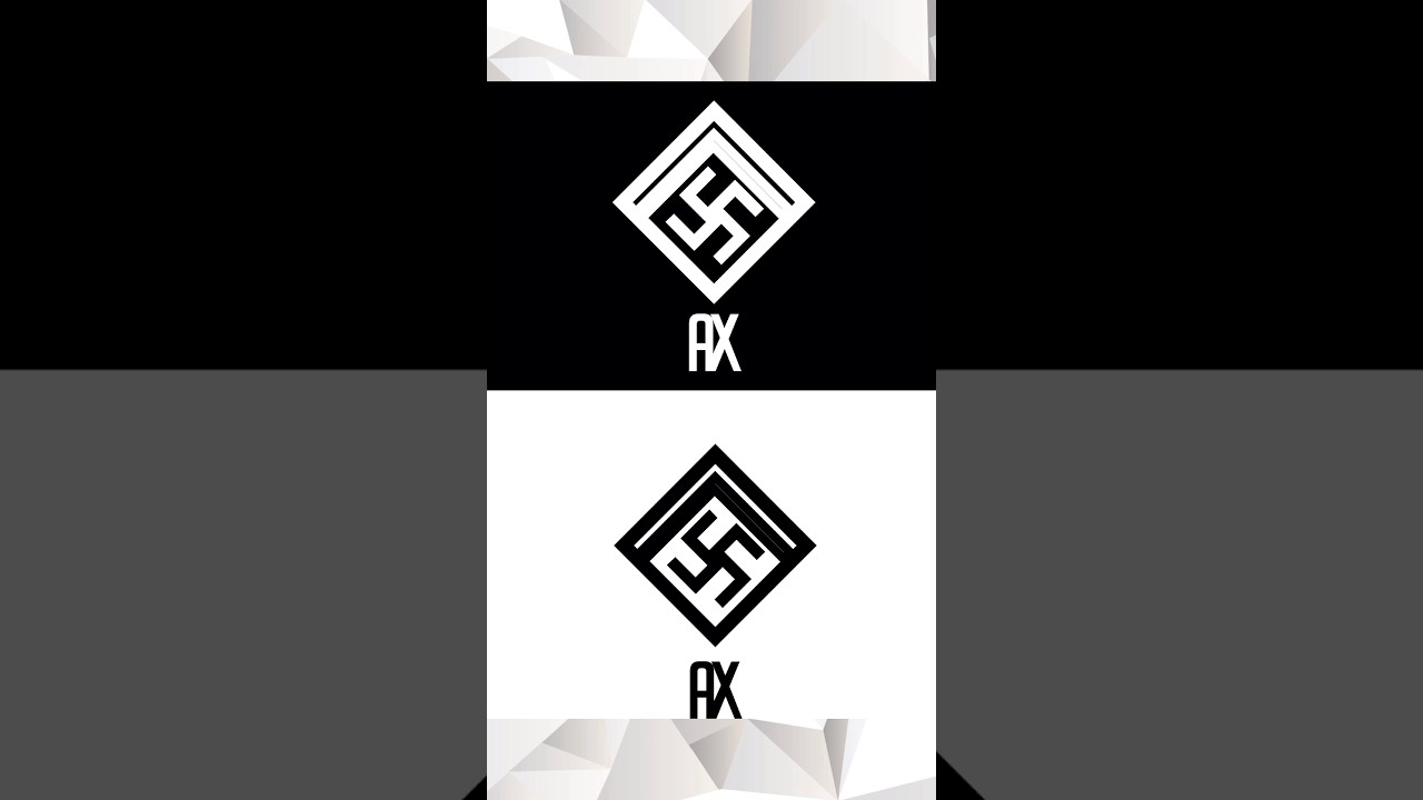 How to create A+X Custom letter logo Adobe illustrator #logo #adobecreativesuite #vector   #art