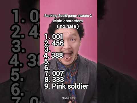 Ranking Squid game season 2 main characters | In my opinion no hate