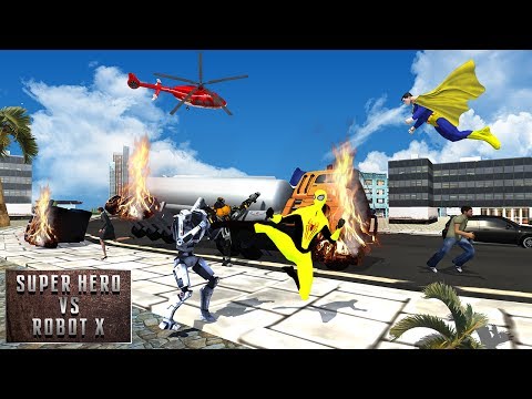 Super Hero VS Robot Battle