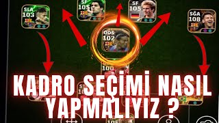 KADRO KURARKEN NASIL OYUNCULAR SEÇMELİYİZ ? | EFOOTBALL 2026 MOBİLE