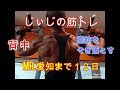《じぃじの筋トレ》 Mr.愛知大会まで後12日に成りました。なかなか落ちない!背中の脂肪をそぎ落とす・・・!!