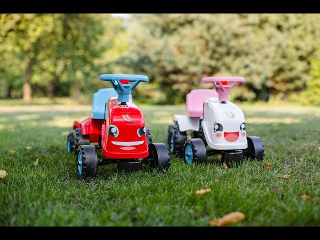 Video teaser for Falk Toys - TractorGo! and Raibow Farm baby ride-on (Ref.200B/206B)