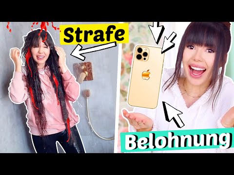 BESTRAFUNG oder BELOHNUNG ⚡️iPhone 12 oder Haare mit Ketchup waschen | ViktoriaSarina