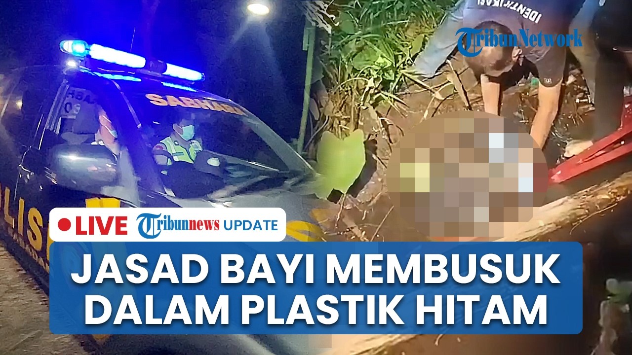 LIVE: Temuan Jasad Bayi Membusuk dalam Plastik di Selokan Trisono Ponorogo, Polisi Lakukan Autopsi