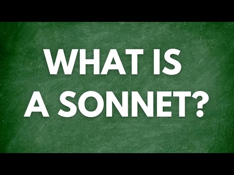 What is a sonnet?