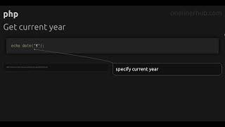 Get current year