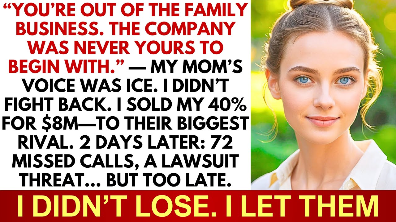 My Mom Kicked Me Out of the Family Business—So I Sold My 40% to Their Biggest Rival