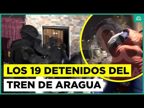 Operativo deja 19 detenidos ligados al Tren de Aragua