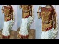 Gujarati style saree draping | how to wear sidha palla saree | easy saree draping for beginners