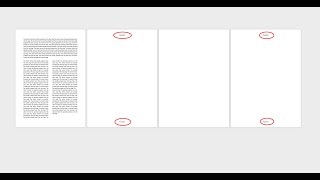 How to add header and footer for selected pages only and not for whole document
