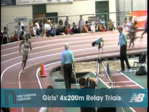 Girls 4x200m Prelim Heat 2 - New Balance Indoor Nationals 2011