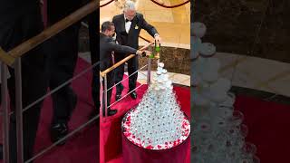 Champagne waterfall on Regal Princess