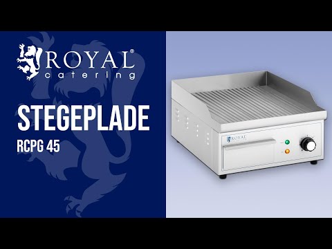 Produktvideo - Stegeplade - 380 x 330 mm - Royal Catering - 2,000 W