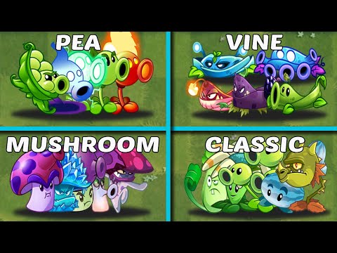 Random 4 Team 5 Plants Battlez vs Team Zombies - Who Will Win? - PvZ 2 Team Plants vs Team Plants