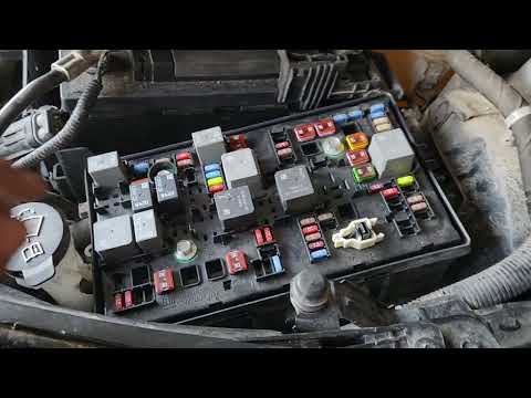 2013 - 2015 Chevy Malibu Starter Fuse and Relays Location
