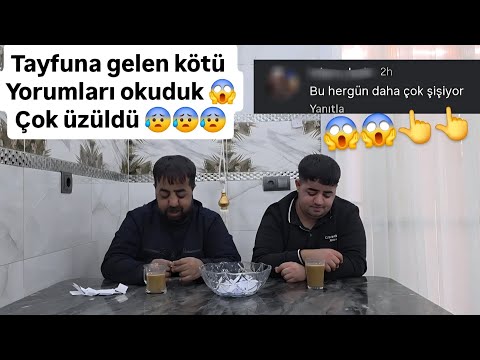 TAYFUNA GELEN KÖTÜ YORUMLARI OKUDUK 😨ÇOK ÜZÜLDÜ 😢😢😢😢