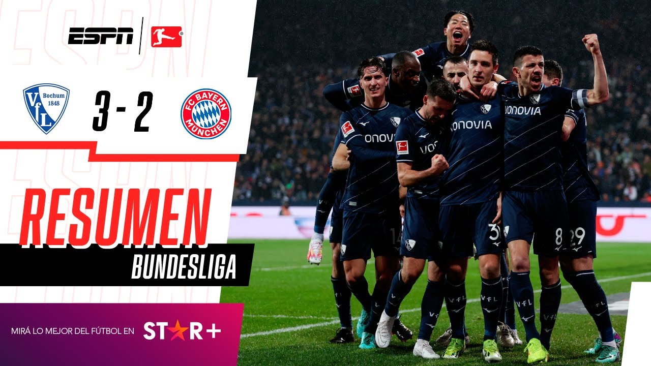 ¡LOS BÁVAROS NO CAYERON EN BOCHUM Y SE ALEJAN DEL LÍDER LEVERKUSEN! | Bochum 3-2 B. Munich | RESUMEN