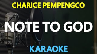 [KARAOKE] NOTE TO GOD  - Charice Pempengco 🎤🎵