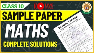 Class 10 Maths Arihant Sample Paper-9 Solutions | CLASS 10 BOARD EXAM MATHS  Arihant  CLASS 10 MATHS